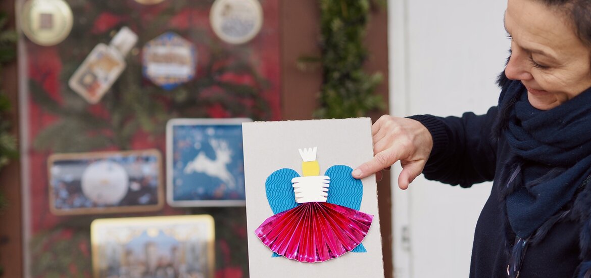 Tasttafel mit Rauschgoldengel 