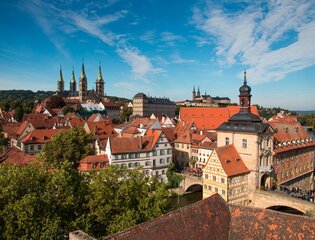 View across the Old Town of Bamberg