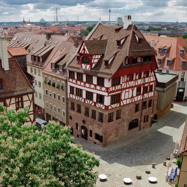 Das Albrecht-Dürer-Haus von oben