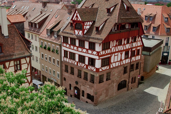 Das Albrecht-Dürer-Haus von oben