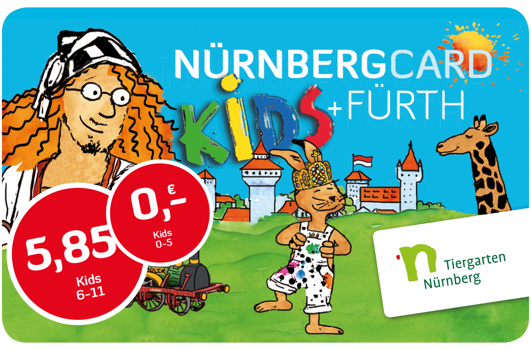 NÜRNBERG CARD für Kids NÜRNBERG CARD für Kids (Ansicht der Karte)