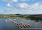 Eco Lodges Floating Village Brombachsee - Lufbildaufnahme auf das Floating Village - &copy; Eco Lodges GmbH