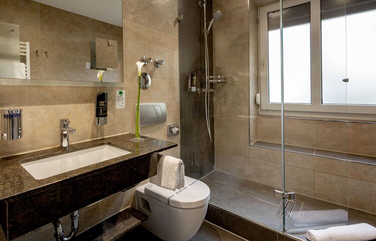 Hotel Burgschmiet - Badezimmer 9er