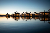 Eco Lodges Floating Village Brombachsee - Floating Village im Abendlicht