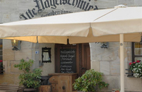 Hotel "Alte Nagelschmiede" - Sonnenterrasse vor dem Haus